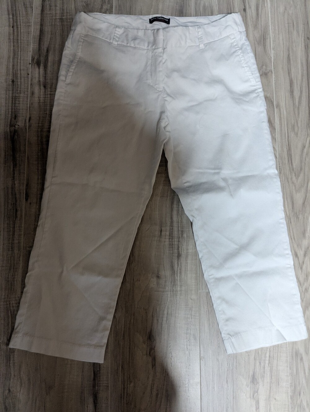 Dalia Collection 10 White Capri/Cropped Pant Bottoms Summer